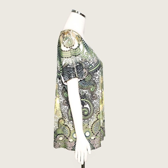 Style&co. Beaded Paisley Top - Picture 5 of 8